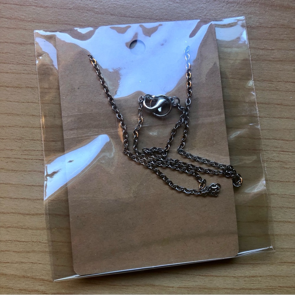 NWT Handmade Silver Rhinestoned Evil Eye Necklace - Picture 5 of 7